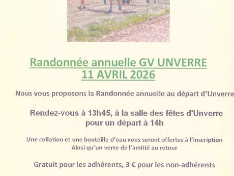 Randonnée annuelle GV UNVERRE