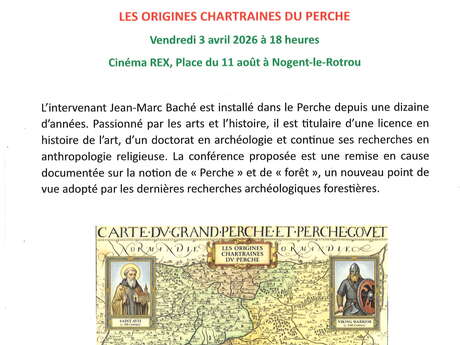 "Les origines Chartraines du Perche" au Cinéma Le Rex