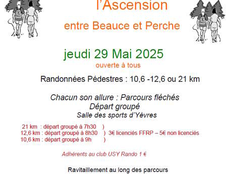 15e randonnée de l'Ascension entre Beauce et Perche