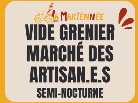 Vide-grenier et marché d'artisans semi-nocturne
