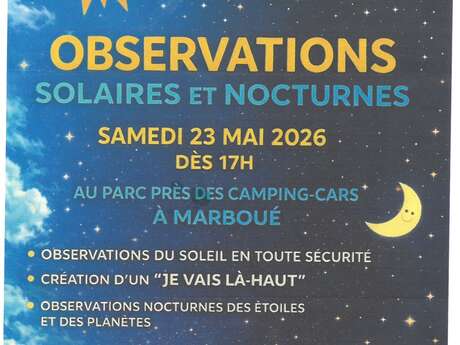 Soirée Astronomie : Observations Solaires et Nocturnes