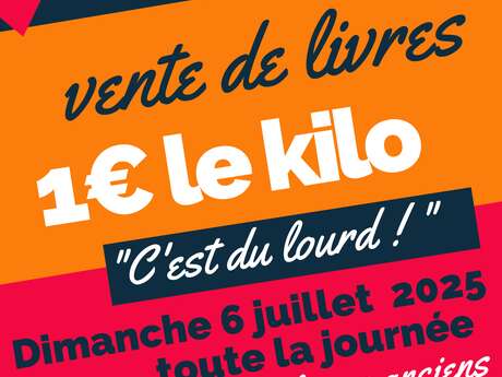 Vente de livres - 1€ le kilo
