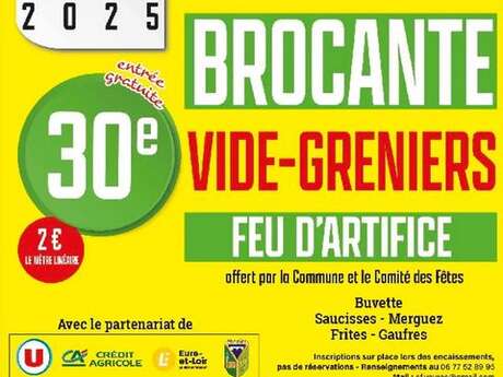 Brocante vide-greniers et feu d'artifice