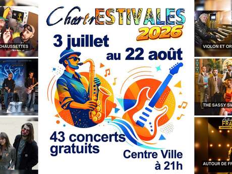 ChartrEstivales 2026 : L’empire des chaussettes trouées ; Kalffa ; Unicorn ; Violon et orgue ; The Sassy Swingers ; Autour de France