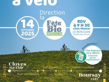Escapade à vélo vers la fête bio de Boursay