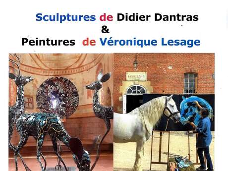 Exposition - Peintures de Véronique Lesage et sculptures de Didier Dantras