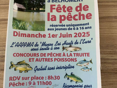 Fête de la pêche réservée uniquement aux jeunes de 6 à 16 ans.