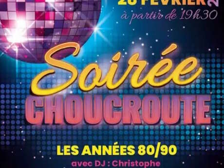 Soirée choucroute années 80-90s