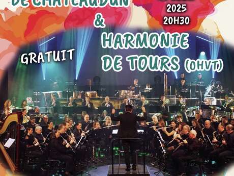 Concert de printemps 2025, harmonies de Châteaudun et Tours