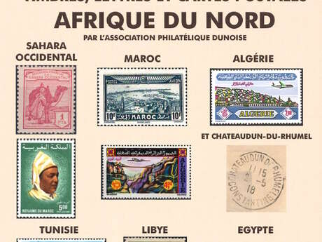 Exposition - Timbres, lettres et cartes postales d'Afrique du Nord