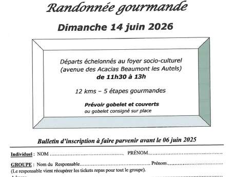 Randonnée Gourmande 2026