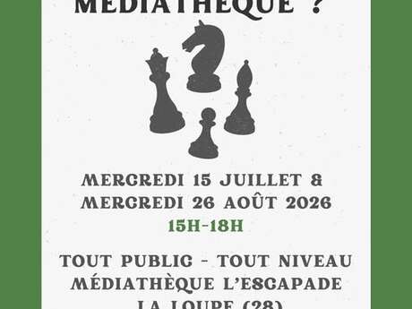 Partie d'échecs à la médiathèque !