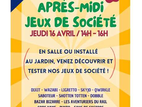 Après-midi jeux de société