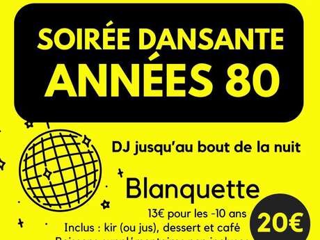 Soirée dansante année 80