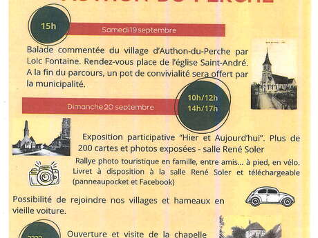 Journées Européennes du Patrimoine à Authon du Perche