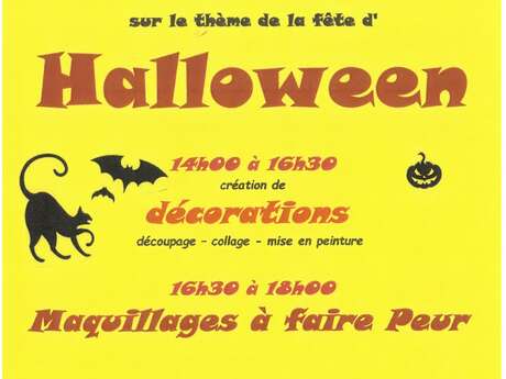 Ateliers créatifs pour Halloween