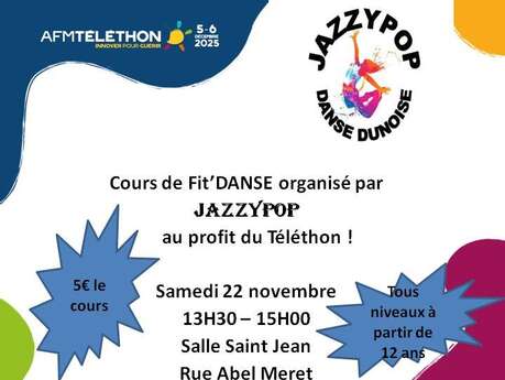 Cours de Fit'danse au profit du Téléthon