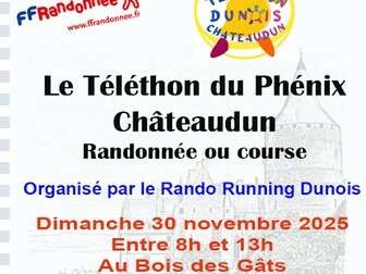 Randonnée ou course pour le Téléthon dunois