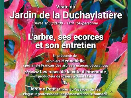 Visite thématique du Jardin de la Duchaylatière et vente de végétaux Visite thématique du Jardin de la Duchaylatière et vente de végétaux