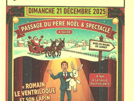 Passage du Père Noël et spectacle