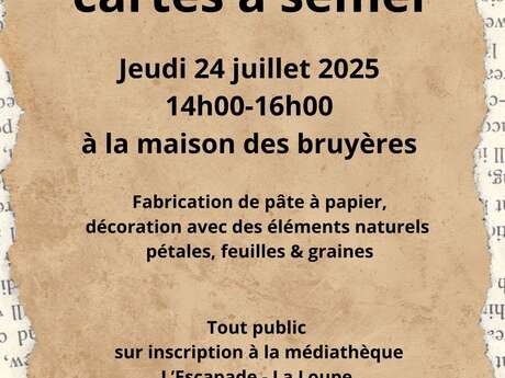 Atelier cartes à semer