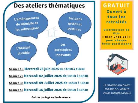 Ateliers Bien chez soi avec SoliHa