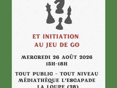 Échecs et jeu de go à la médiathèque