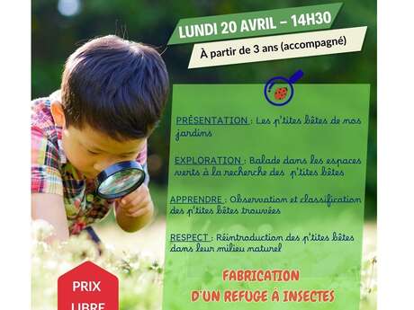 Atelier p'tites bêtes