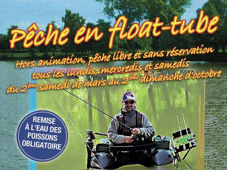 Pêche en Float-tube lac Arthur Rémy