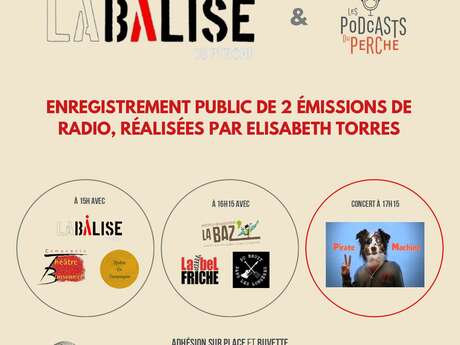 Enregistrement public de 2 émissions de radio