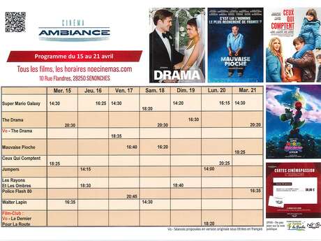 programme du 15 au 21 Avril