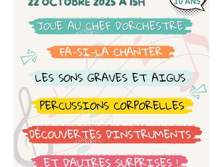Atelier musical pour enfants avec Couleur Pomme