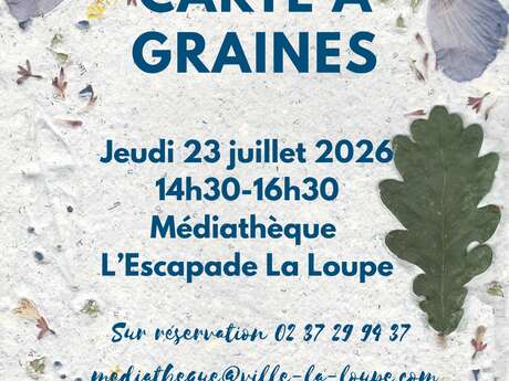 Atelier carte à graines