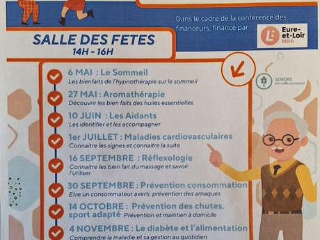Conférence/atelier pour les séniors de plus de 60 ans