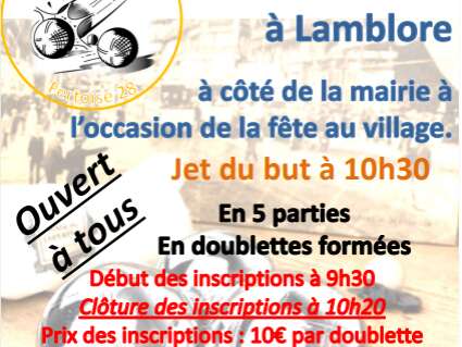Concours de Pétanque / Fête du village