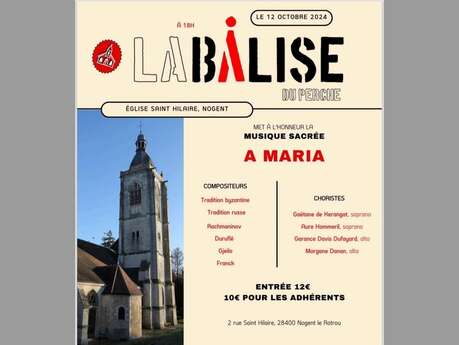 Concert de Musique Sacrée organisée par La Balise du Perche