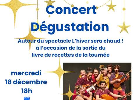 Dédicace, Concert & Dégustation autour du livre de L'Hiver sera chaud