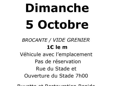Brocante/vide-grenier