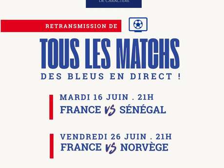 Concert et retransmission du match de l'équipe de France
