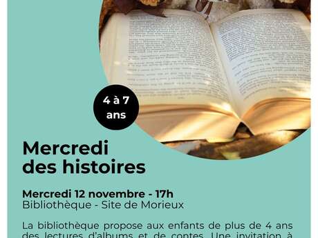 Mercredi des histoires - 4 à 7 ans