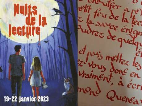 Nuits de la lecture : Écriture & jeux littéraires Nuits de la lecture : Écriture & jeux littéraires
