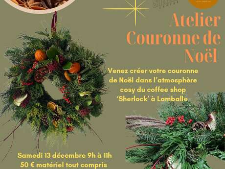 Atelier couronne de Noël