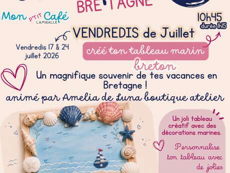 Mon P'tit Café - Atelier créatif - Tableau marin