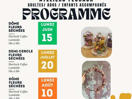 Atelier floral : Dôme de fleurs séchées