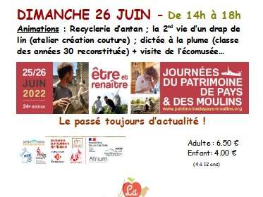 Journée du Patrimoine de Pays et des Moulins Journée du Patrimoine de Pays et des Moulins