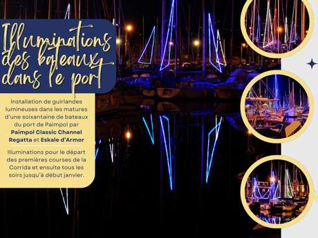 Le port de Paimpol illuminé Du 30/11/2024 au 4/1/2025