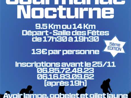 Randonnée gourmande nocturne TELETHON