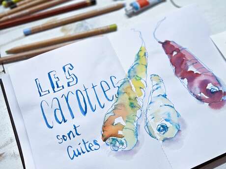 Bleu etc : peindre et dessiner les objets du quotidien