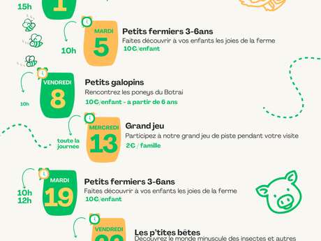 Atelier petits fermiers 3-6 ans