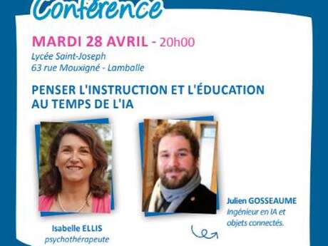 Conférence : Penser l'instruction et l'éducation au temps de l'IA